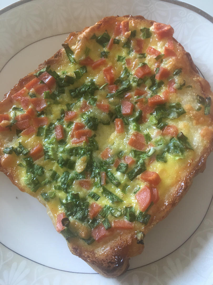 真的好好吃❗️芝士火腿葱香岩烧吐司🍞