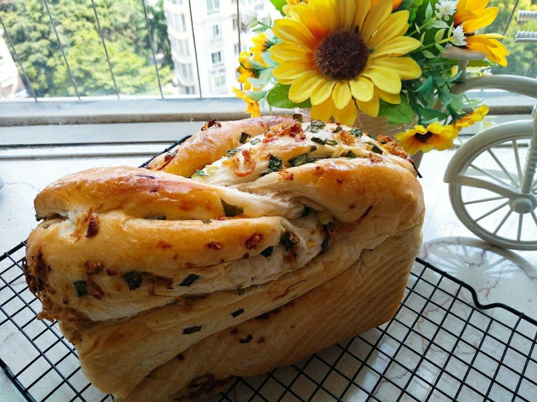 香葱肉松手撕吐司