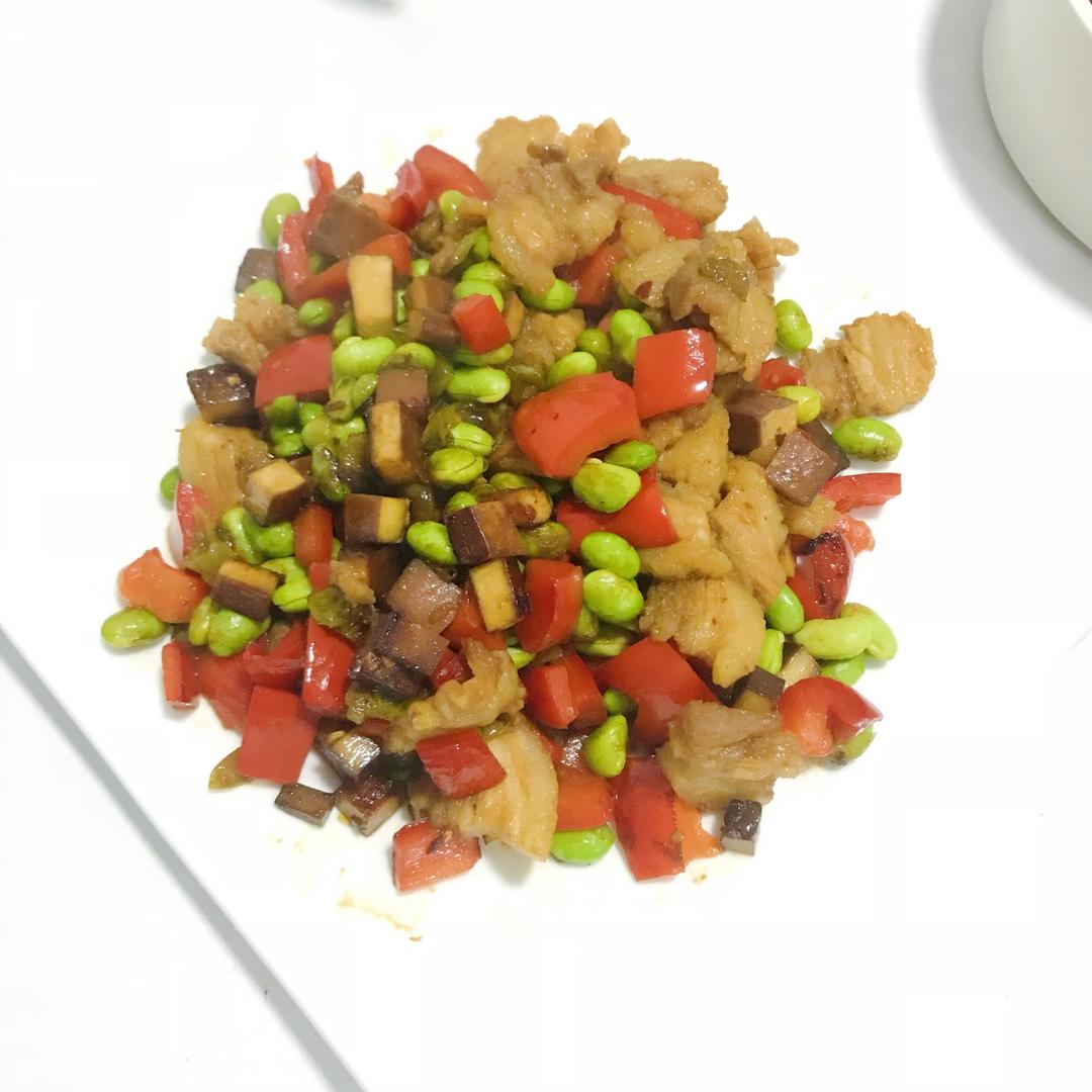 『妈妈的料理』毛豆干子炒肉丝