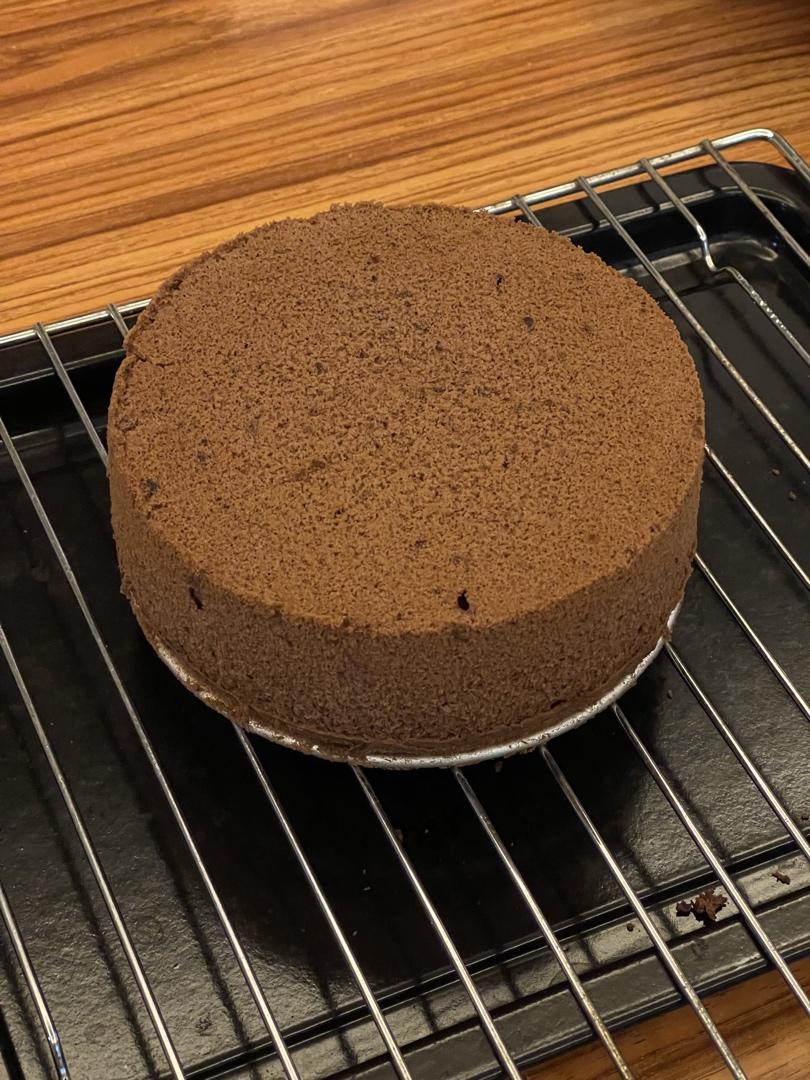 巧克力戚风蛋糕6寸(基础易成功版)