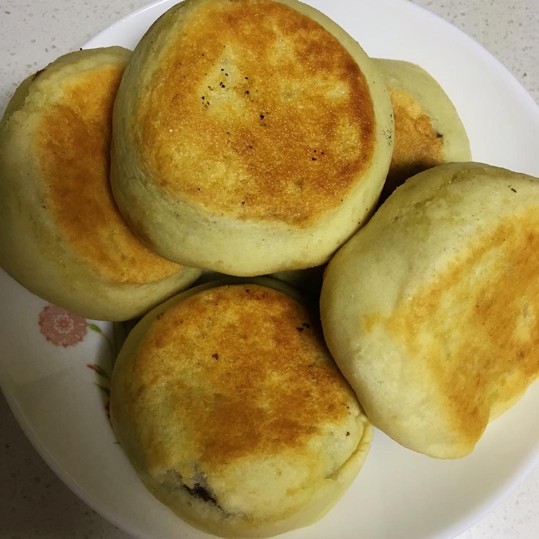 豆沙发面饼