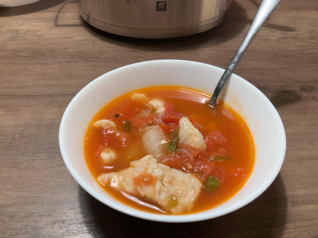 低脂食谱🌟番茄龙利鱼汤🌟低热量高蛋白