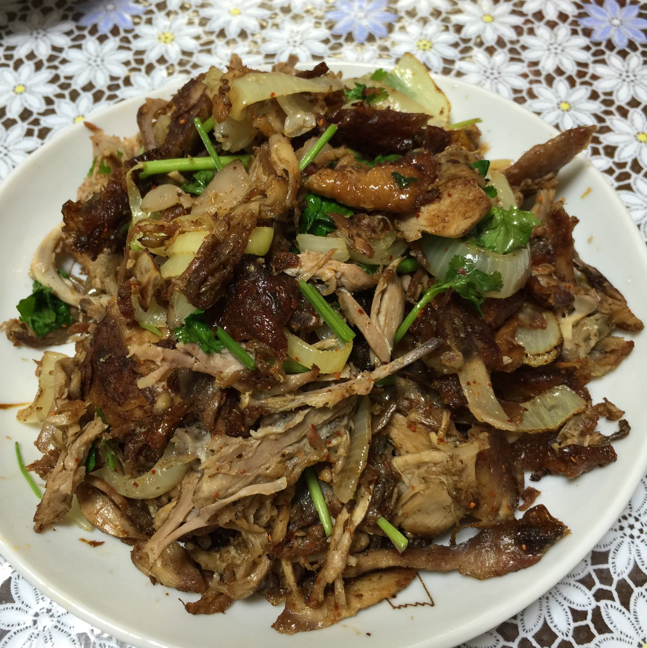 椒盐鸭架