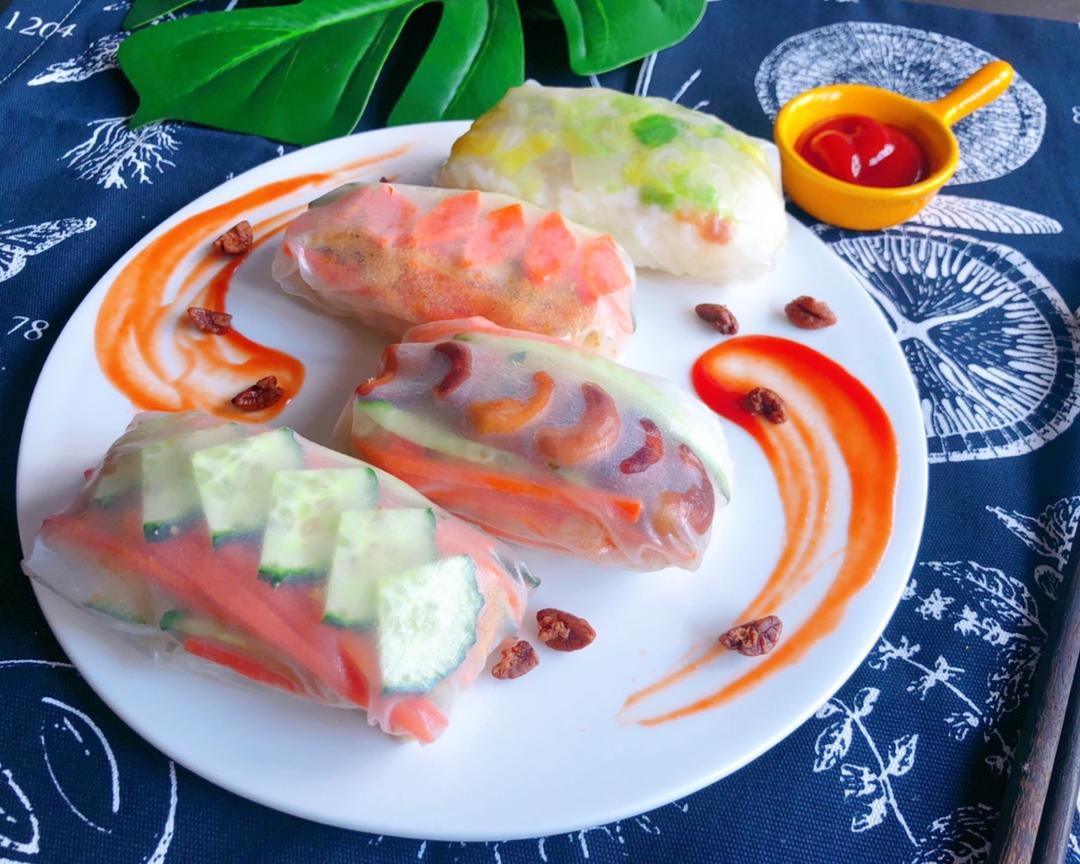 儿童趣味饭团便当（春卷皮🍙饭团）的做法