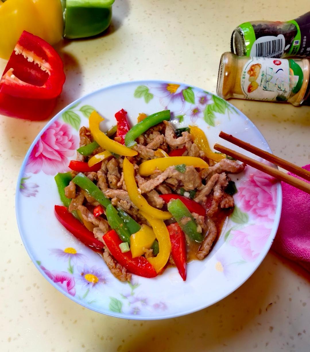 ㊙️🔥家常菜‼️蒜苗彩椒炒鸡胗‼️超级下饭