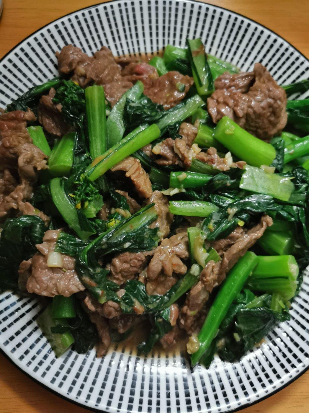 芥蓝炒牛肉（潮汕版）