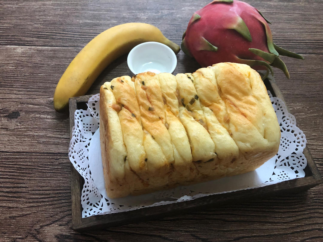 咸蛋黄肉松吐司｜超好吃｜超满足