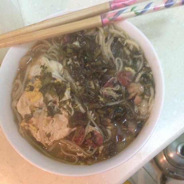 雪菜肉丝面