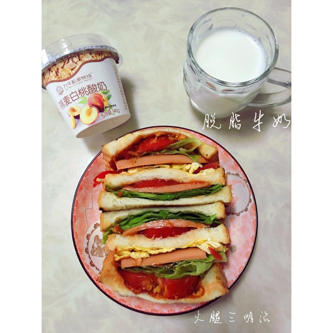 如何做超厚的沼三明治~详细tip！牛油果鸡蛋午餐肉三明治~