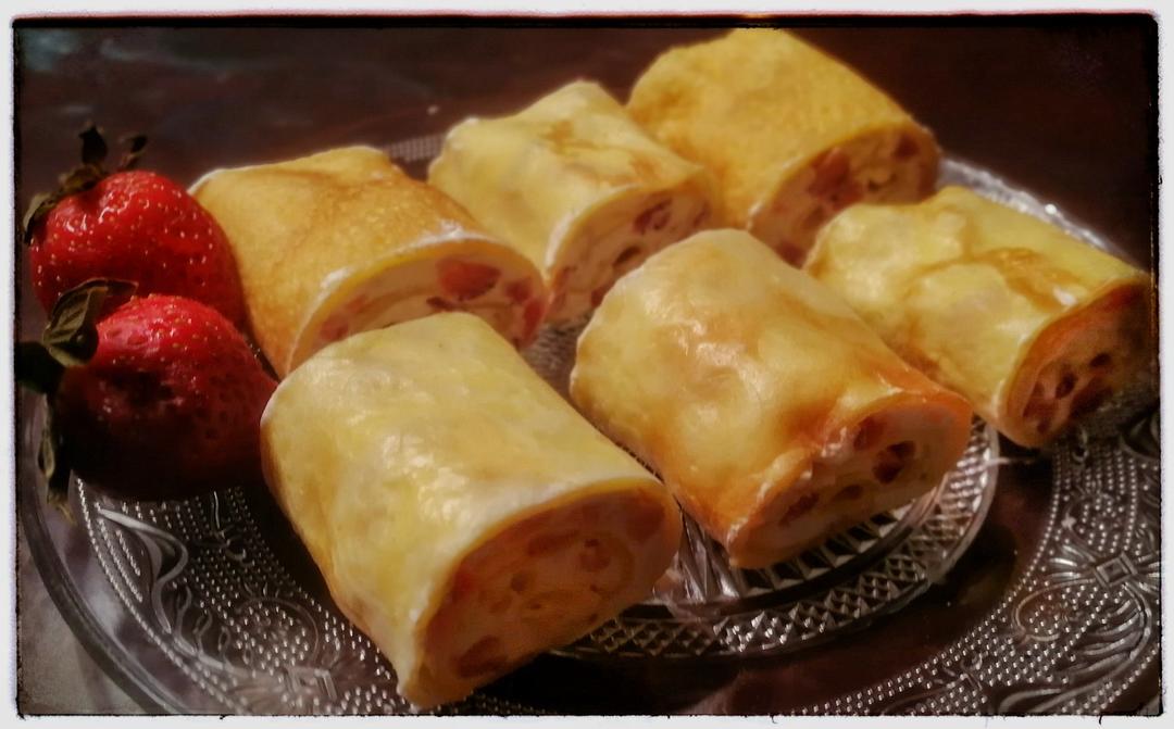 草莓千层饼