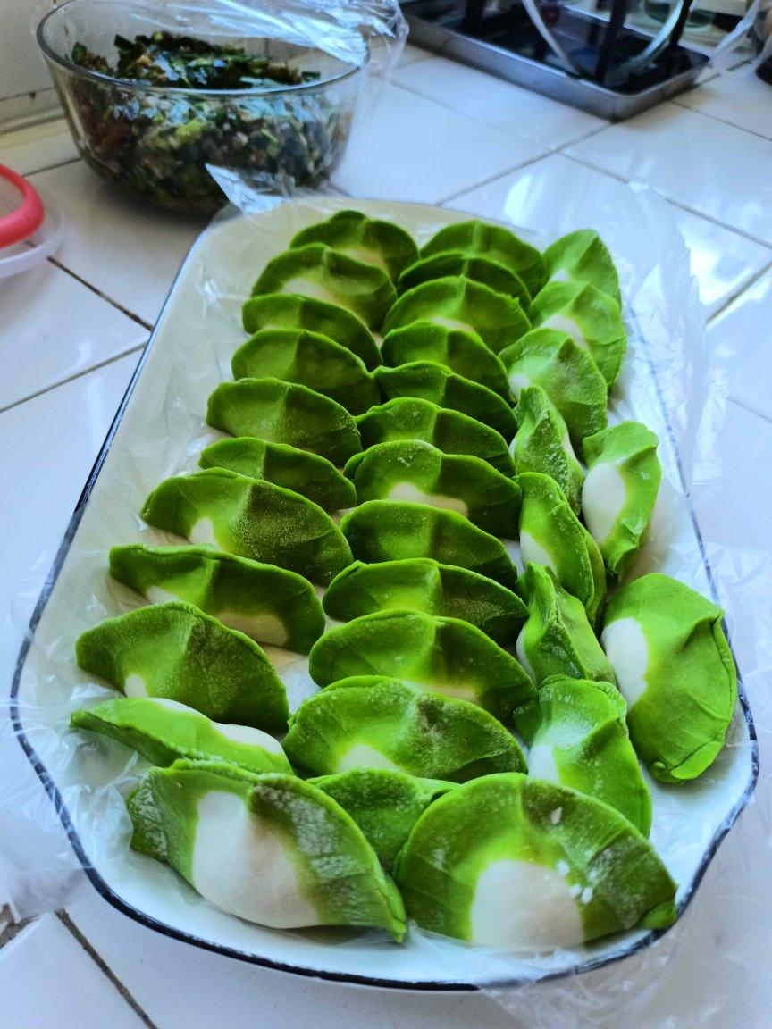菠菜汁水饺
