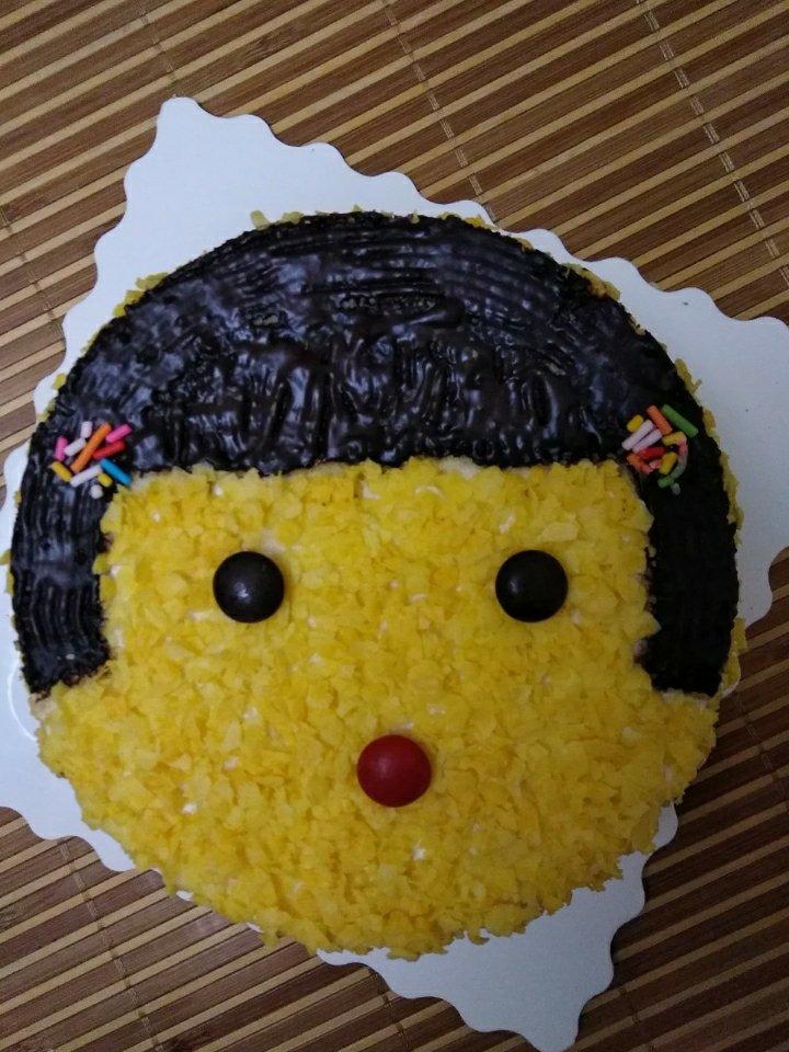 娃娃头生日蛋糕