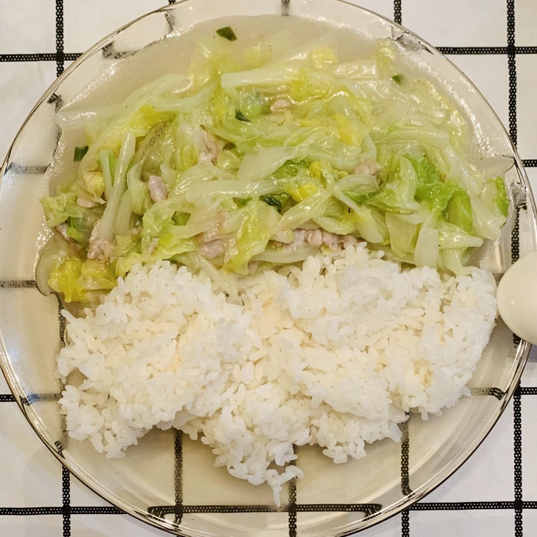 白菜烂糊肉丝