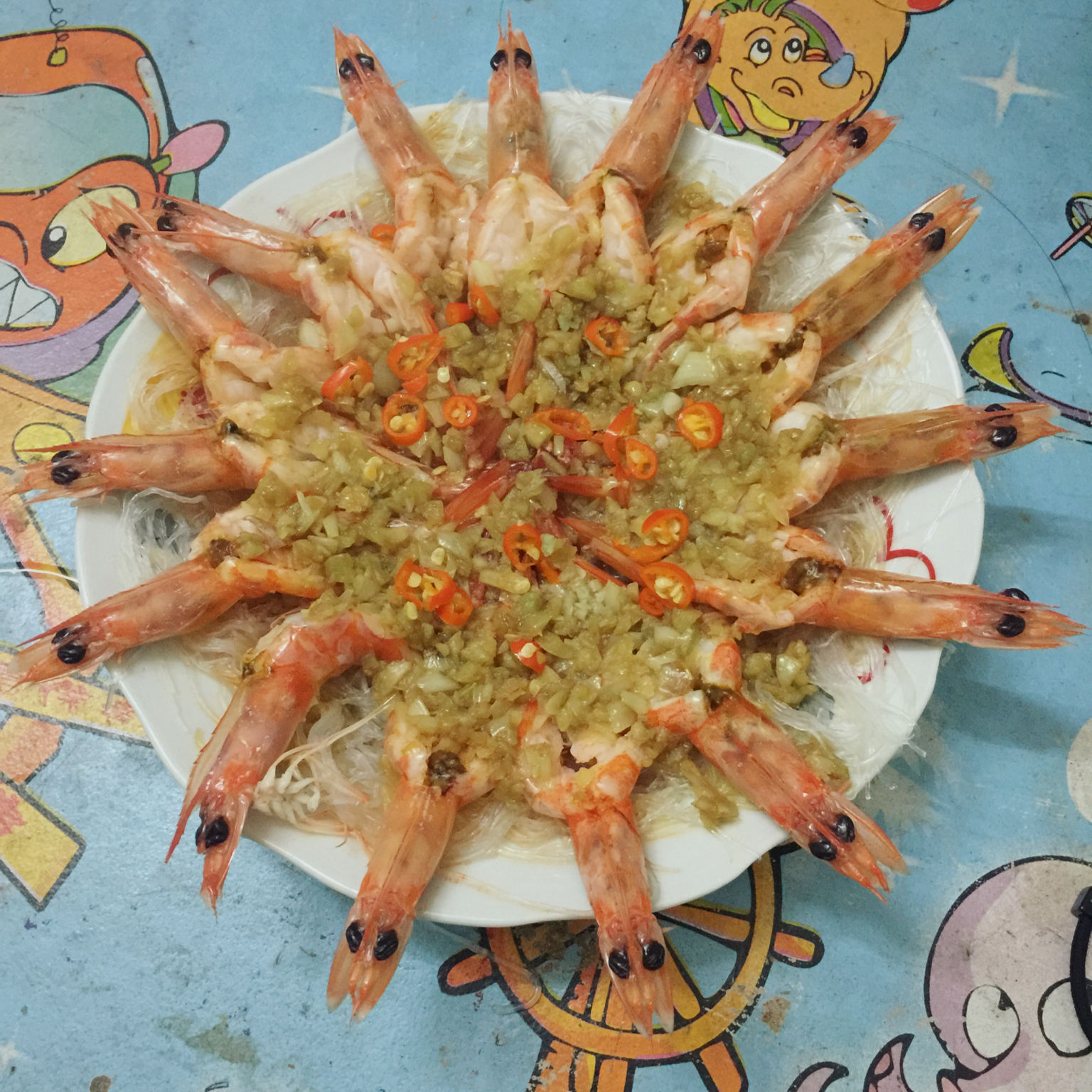 蒜蓉粉丝蒸虾