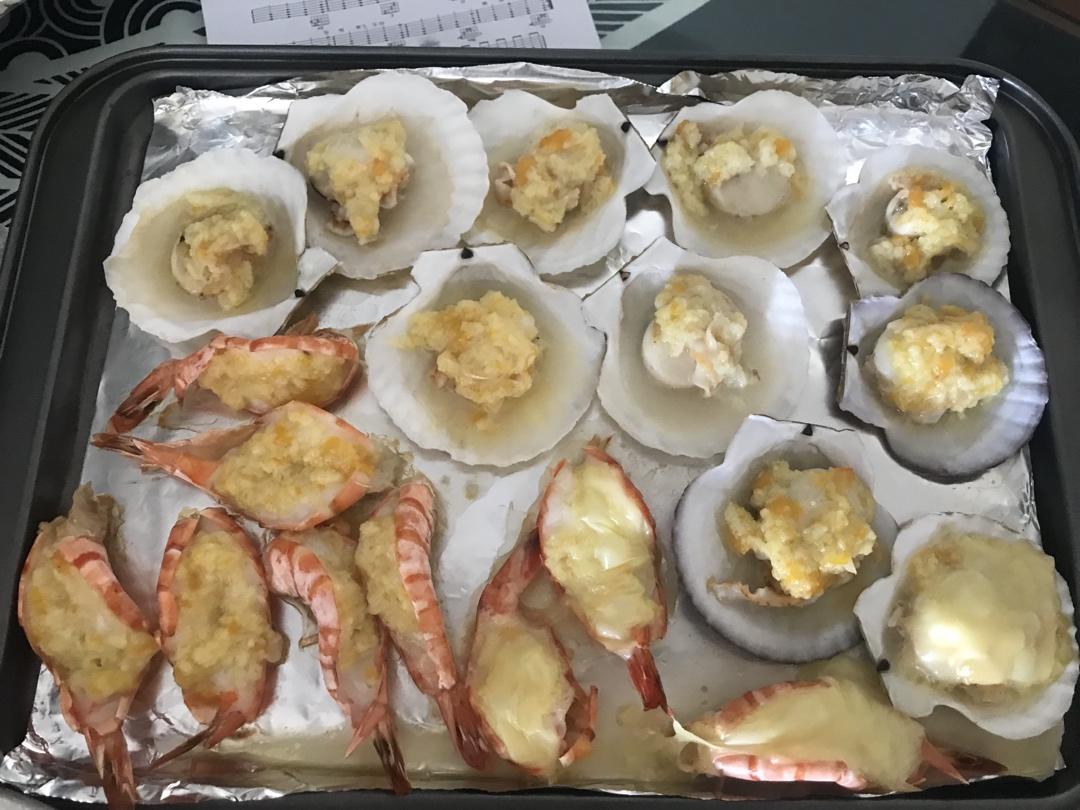 烤蒜蓉扇贝