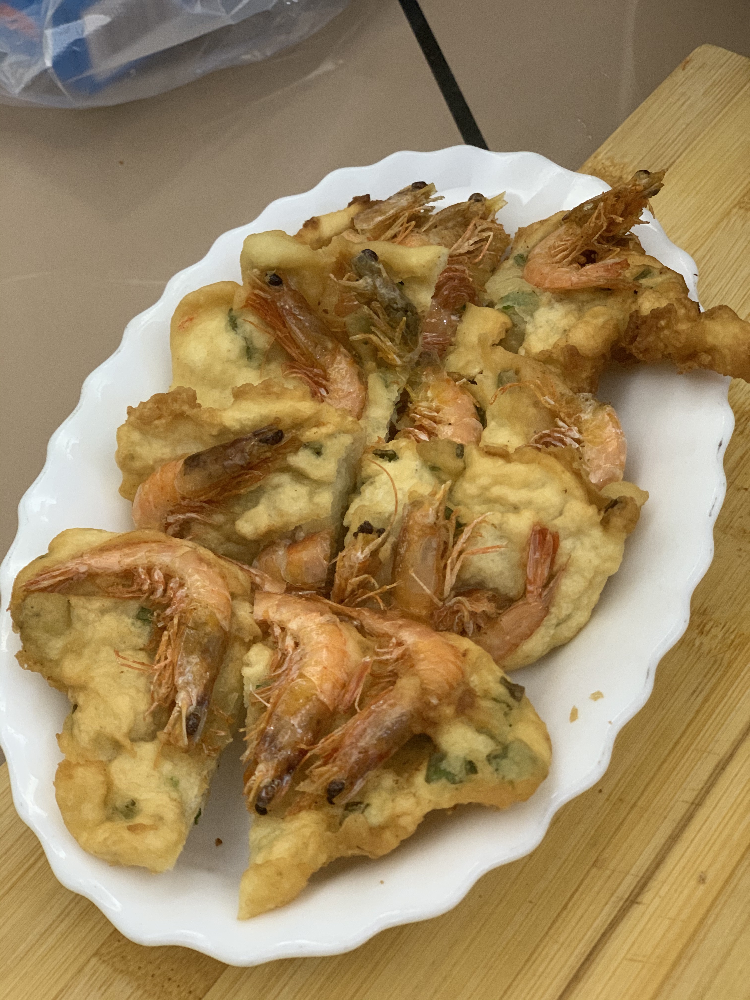 腰龟桥浮虾饼的做法
