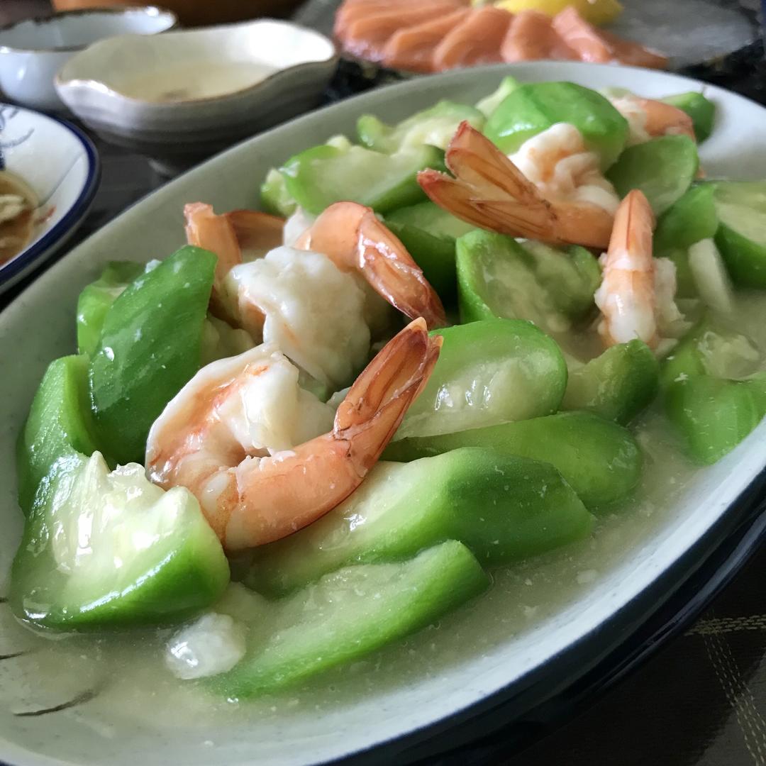 丝瓜炒虾仁的做法