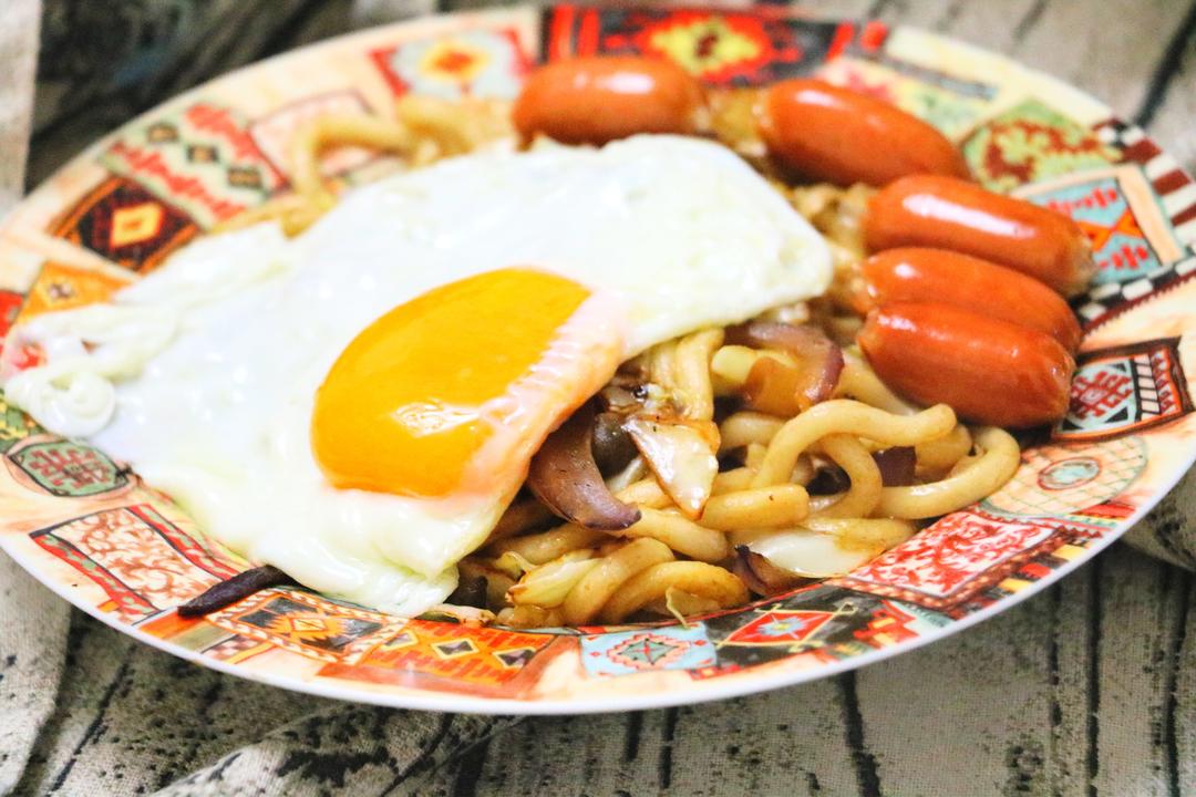 炒乌冬面的做法