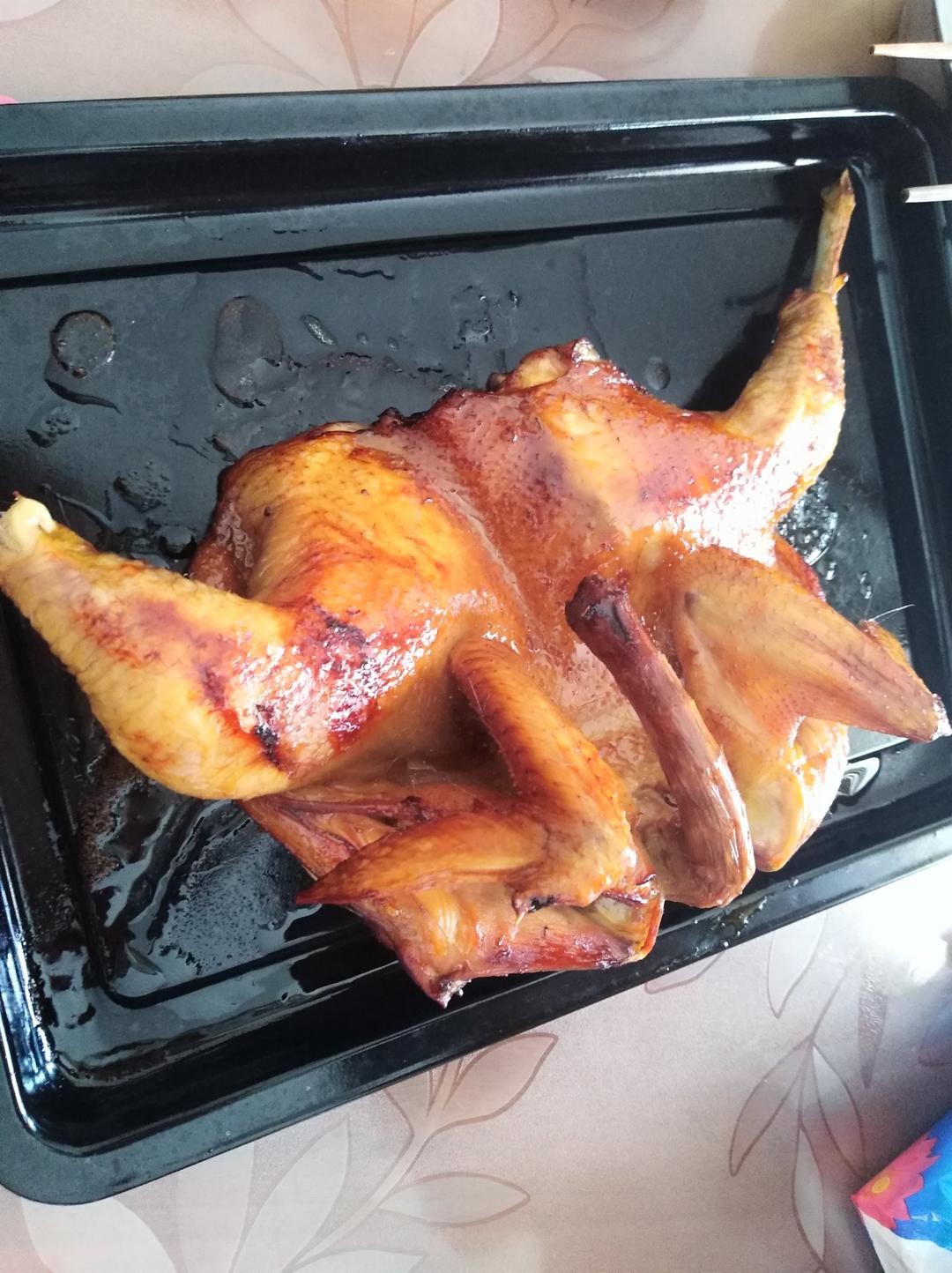 不会飞的翅膀一猫猫做的脆皮蜜汁烤鸡