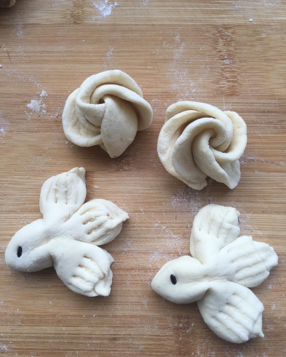 花样馒头 卡通小金鱼