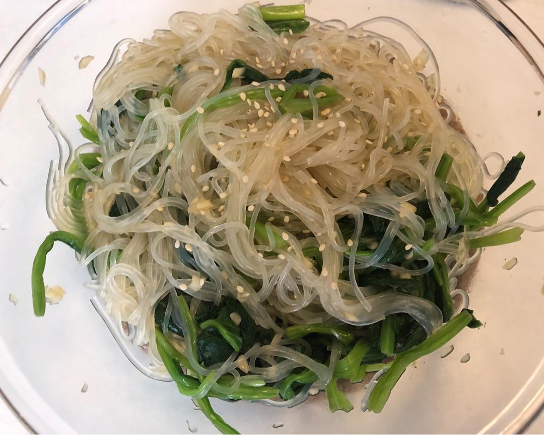 菠菜拌粉丝