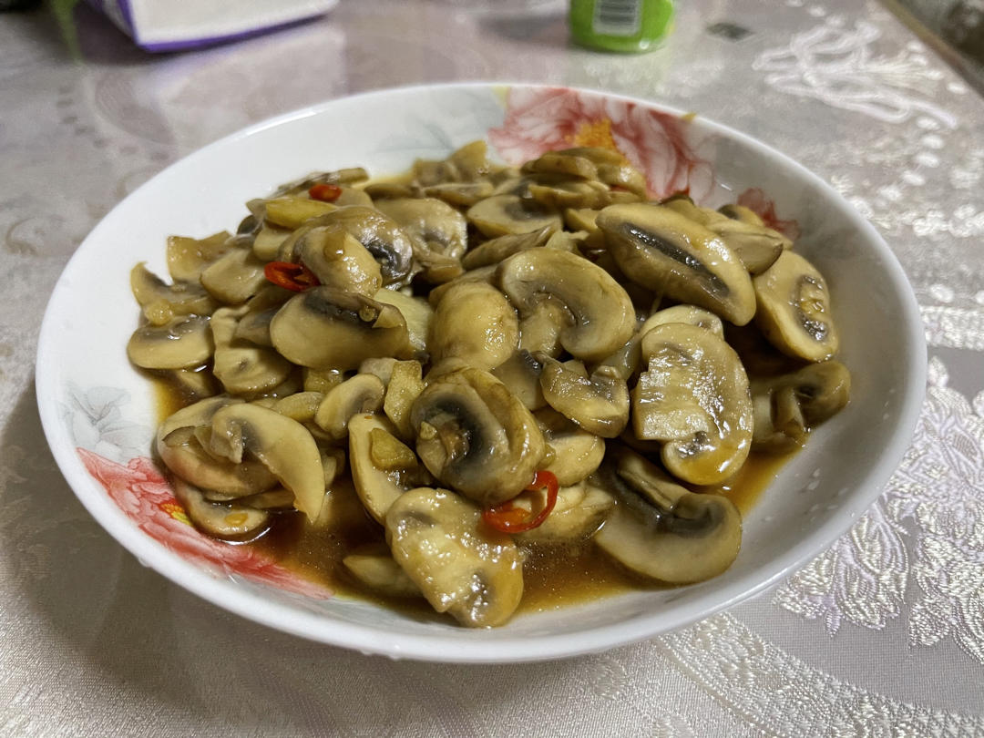 嫩滑多汁~蚝油炒口蘑