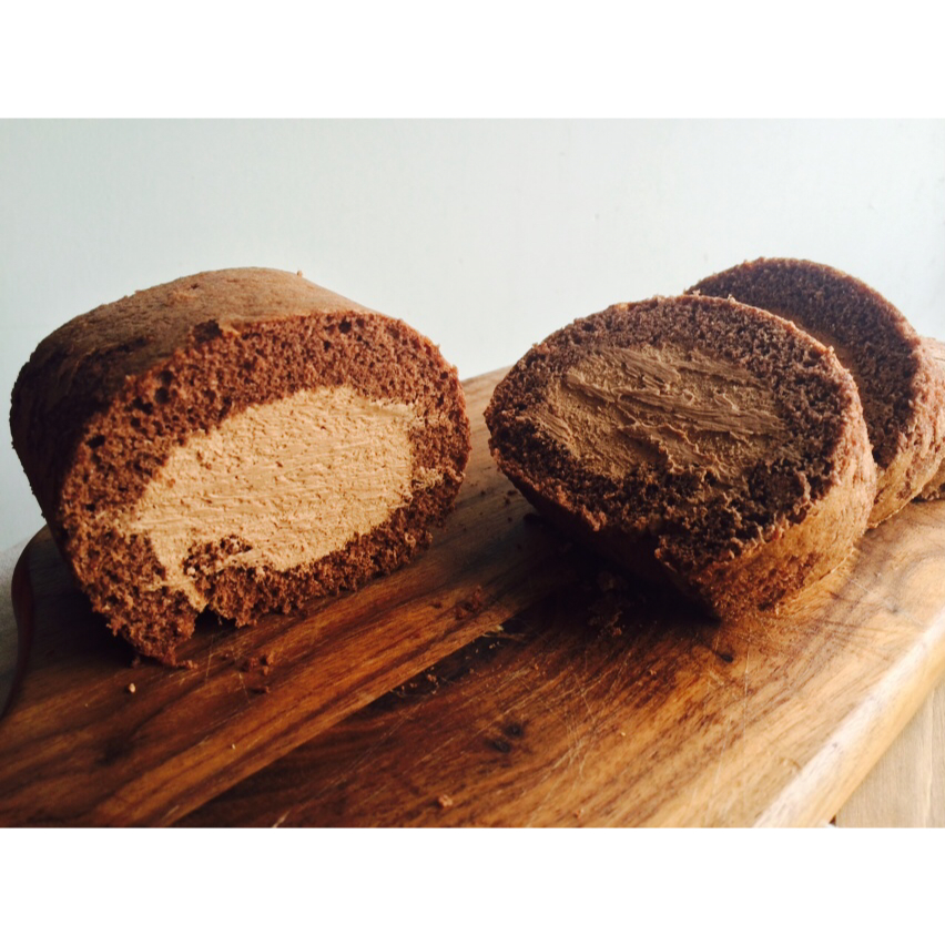 浓郁双巧克力卷