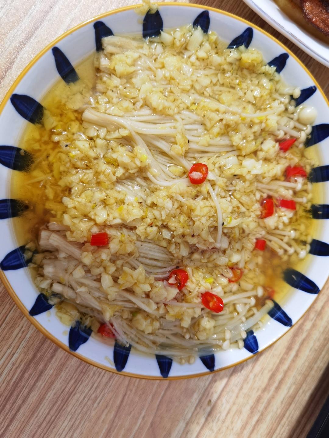 蒜蓉蒸金针菇