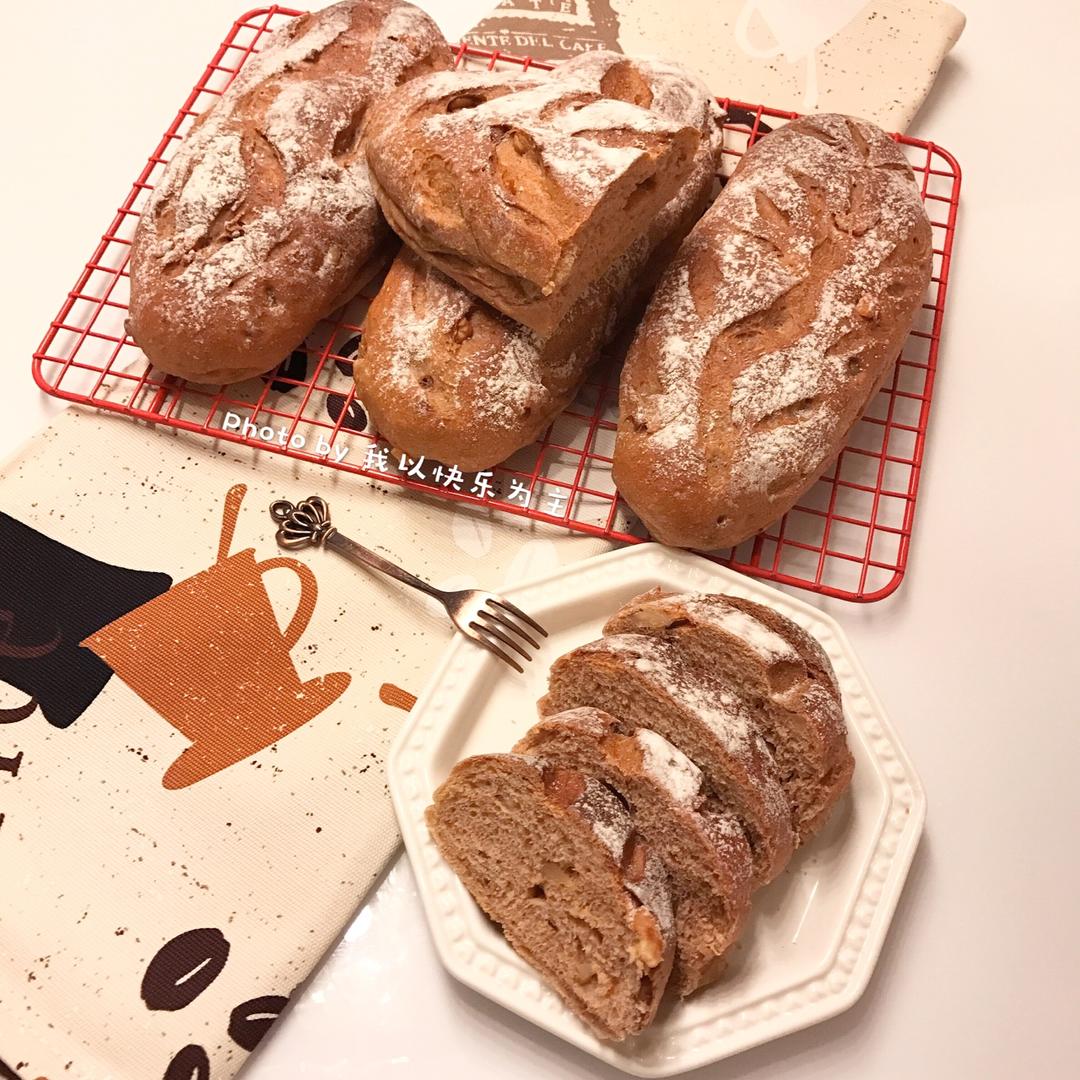 黑糖核桃全麦软欧