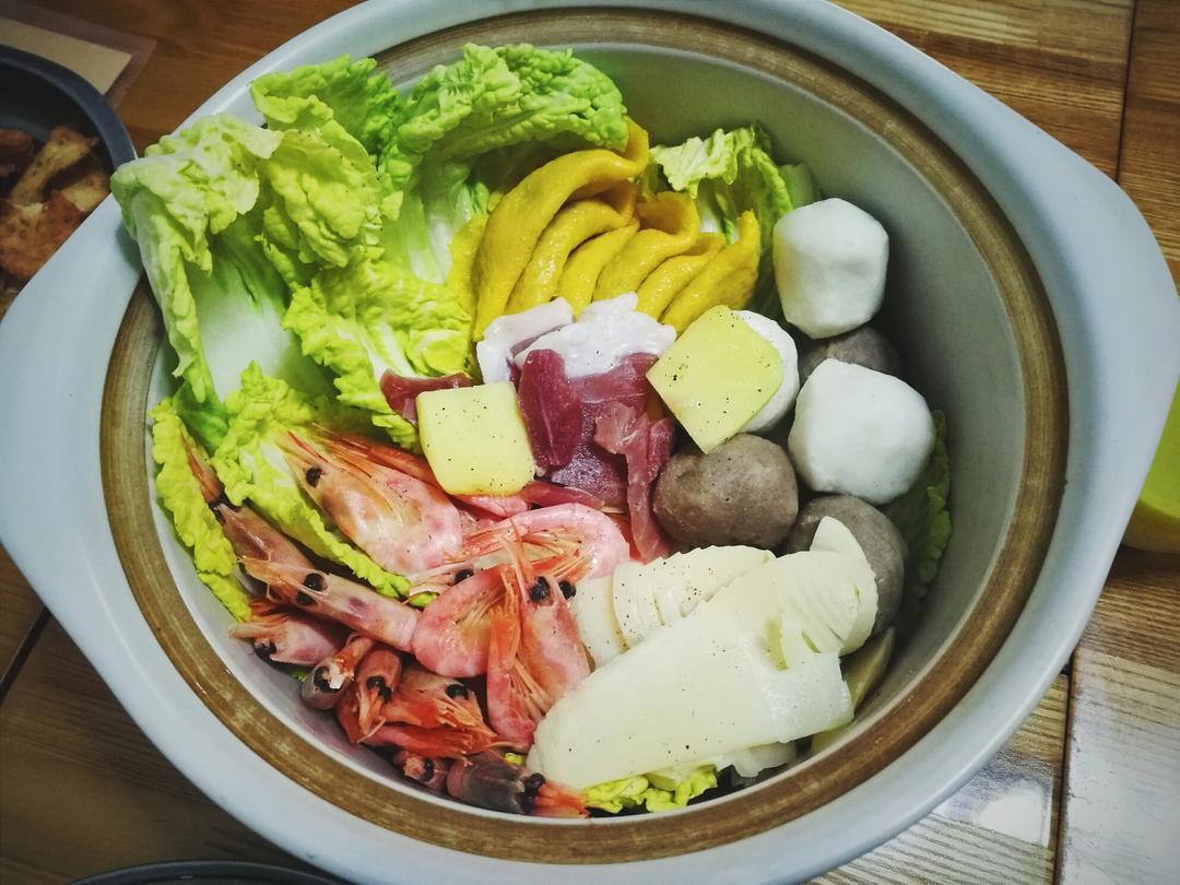 北极虾蛋饺锅【食材包操作说明】