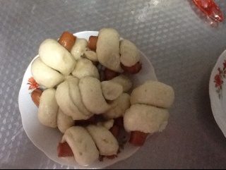 快手火腿卷～一次发酵