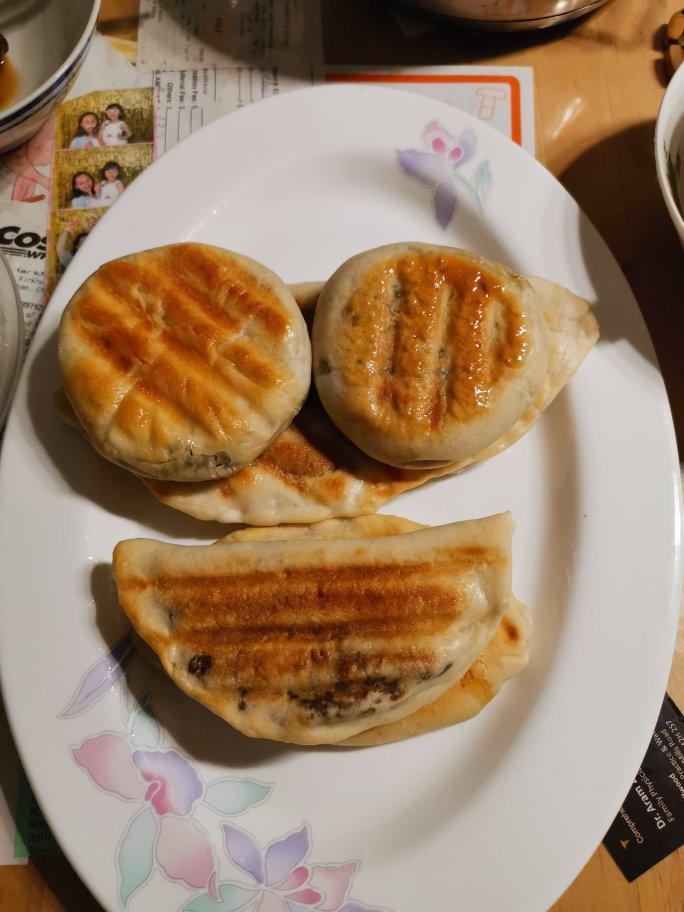韭菜三鲜馅饼（发面）