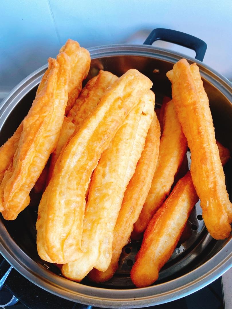 自制无泡打粉油条