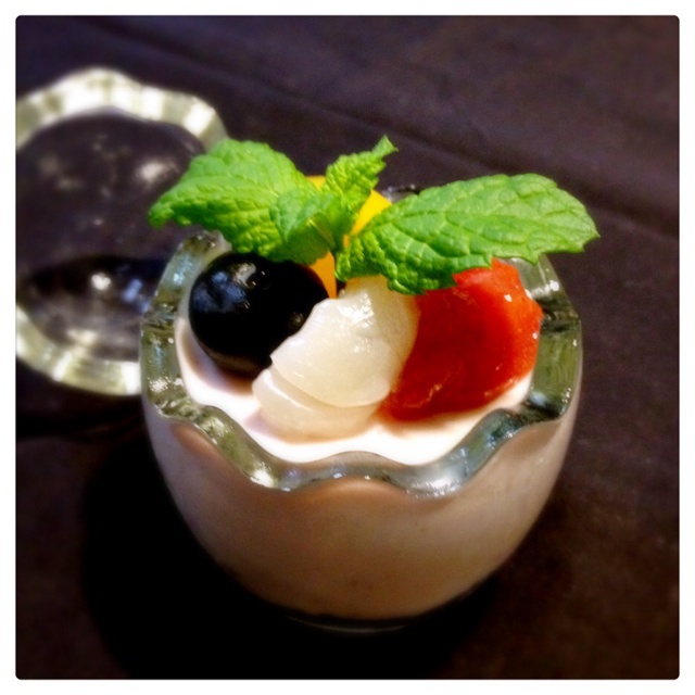 谢谢-8做的蓝莓慕斯杯