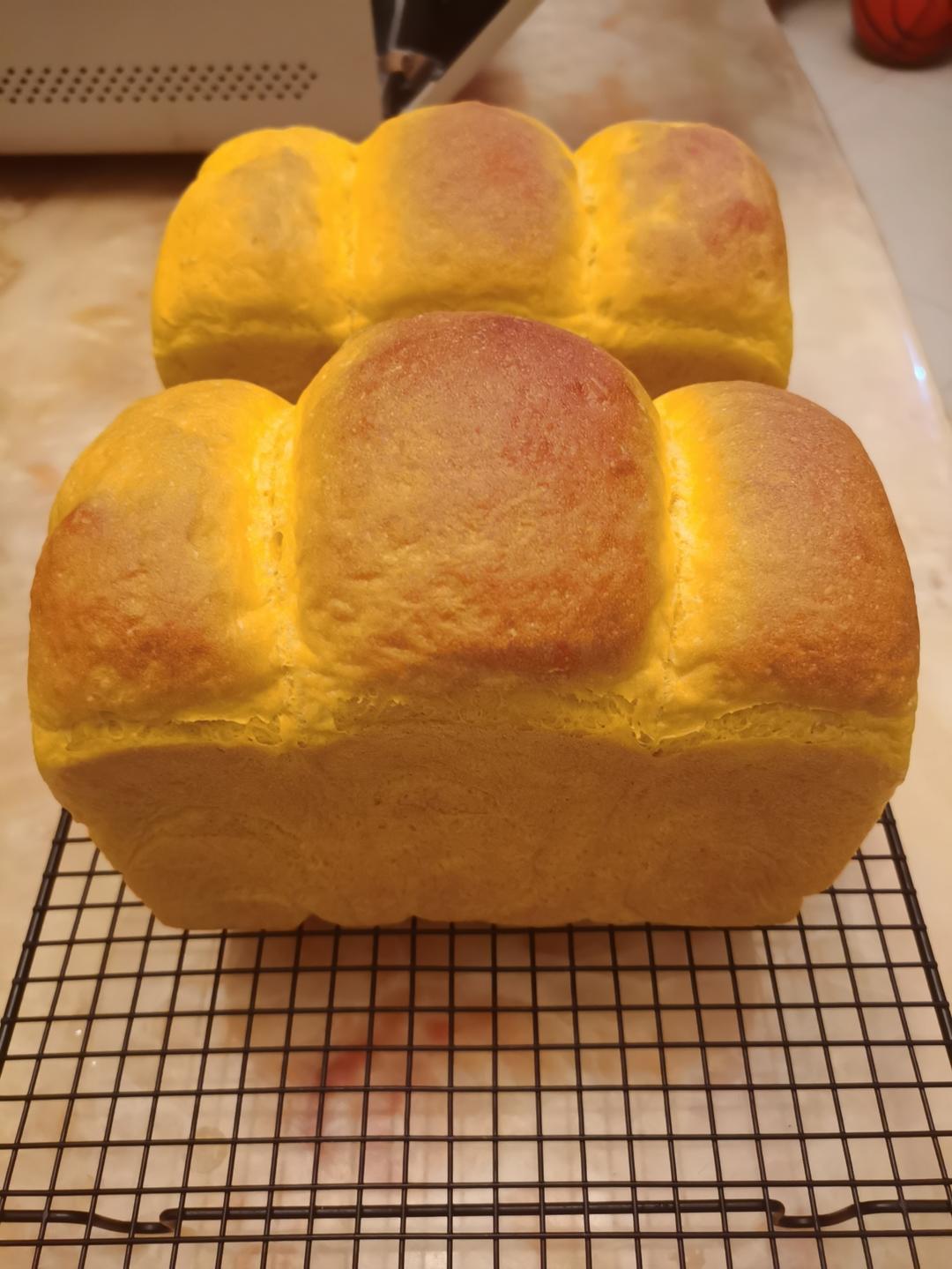 做过最好的南瓜吐司配方，超强爆发力（中种法）