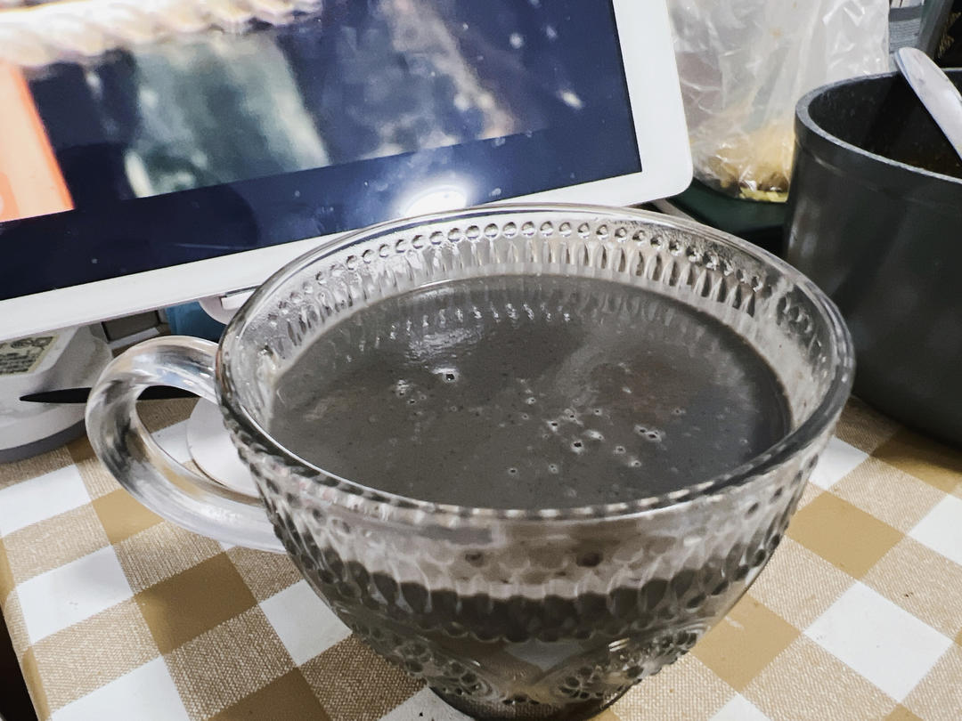 养发黑芝麻豆浆