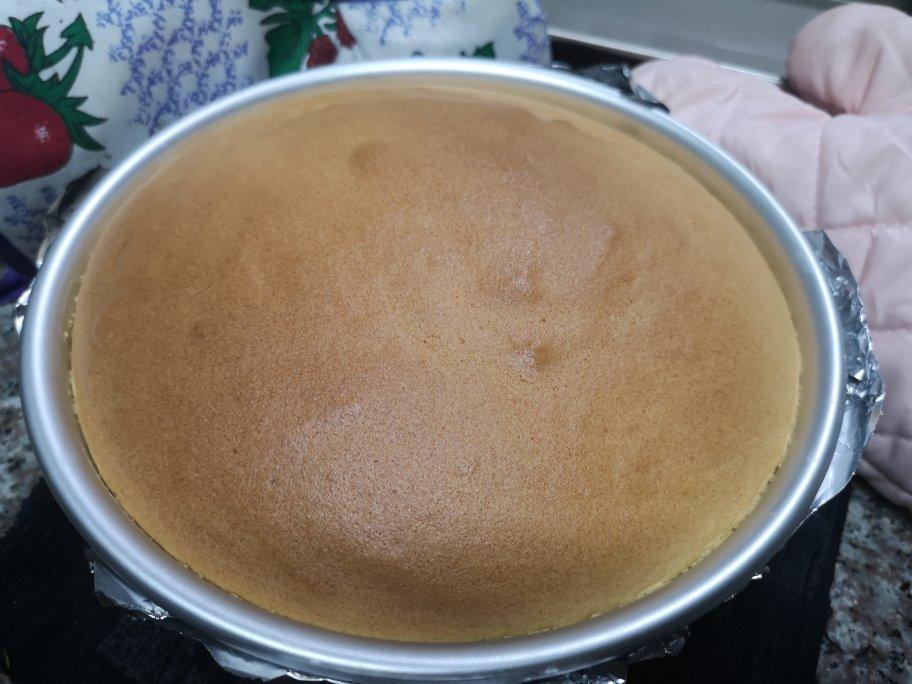 烫面雪纺蛋糕--8寸生日蛋糕胚