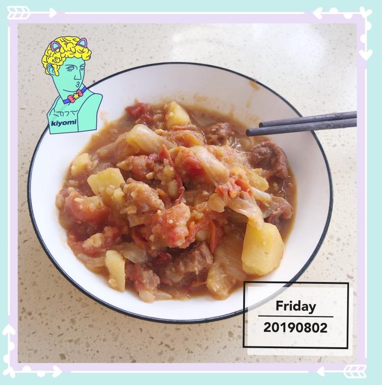 番茄土豆炖牛腩