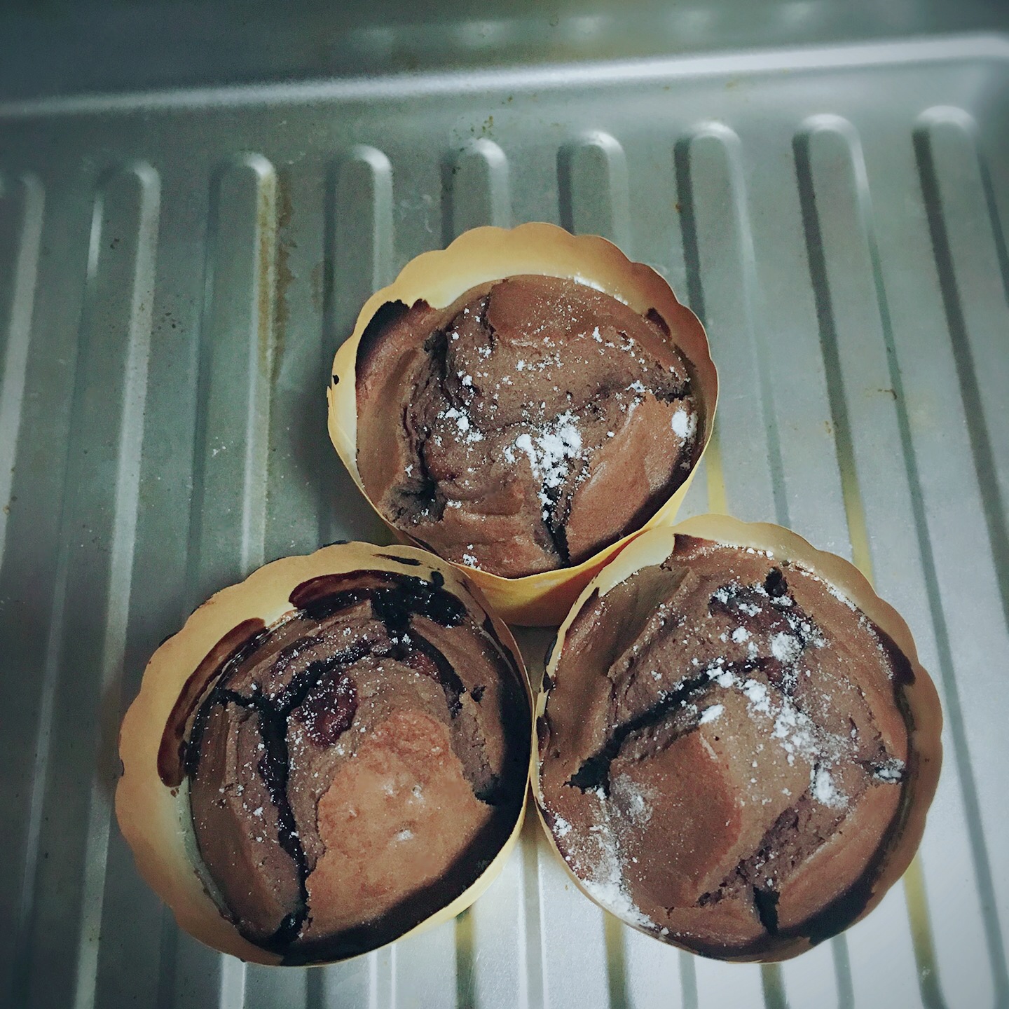 巧克力夹心麦芬纸杯蛋糕[预拌粉版本]