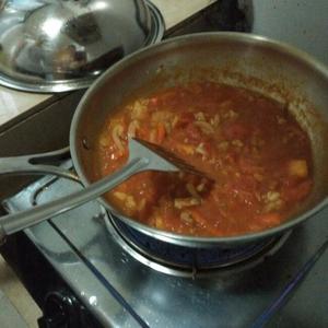 番茄肉酱培根焗饭的做法 步骤5