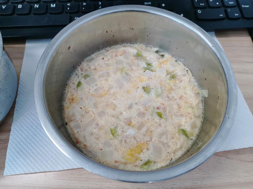 电饭盒蒸虾酱鸡蛋蜢虾酱
