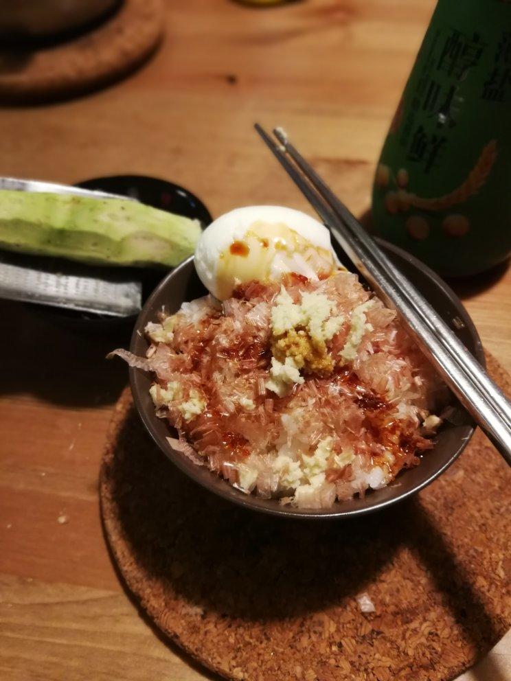 山葵木鱼花拌饭