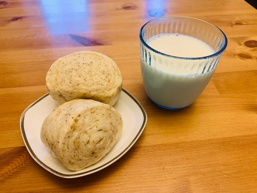 牛奶燕麦馒头【曼食慢语】