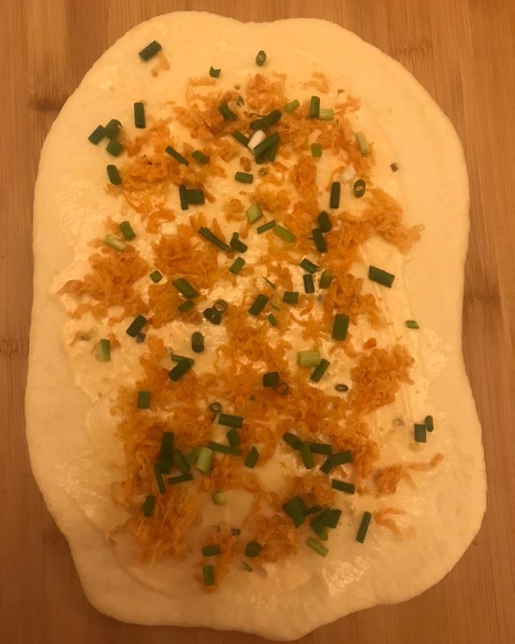 香葱肉松手撕吐司