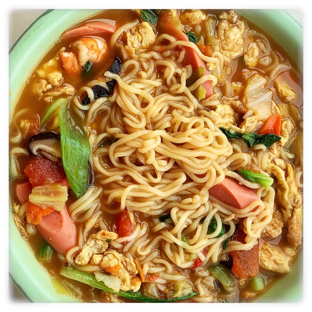 西红柿豆角焖面