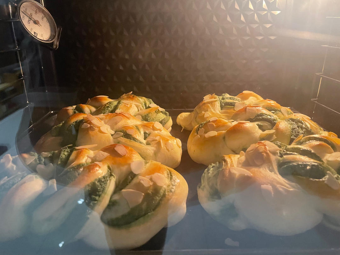 绿色心情---抹茶手撕小吐司