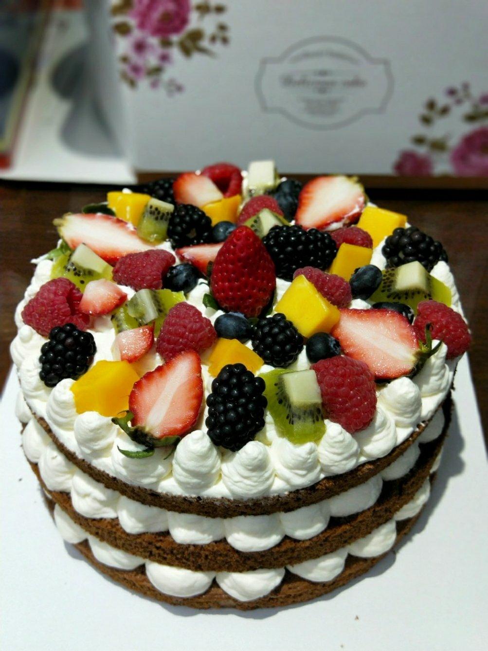 巧克力戚风裸蛋糕