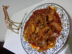 韩式辣炒五花肉的做法 步骤6