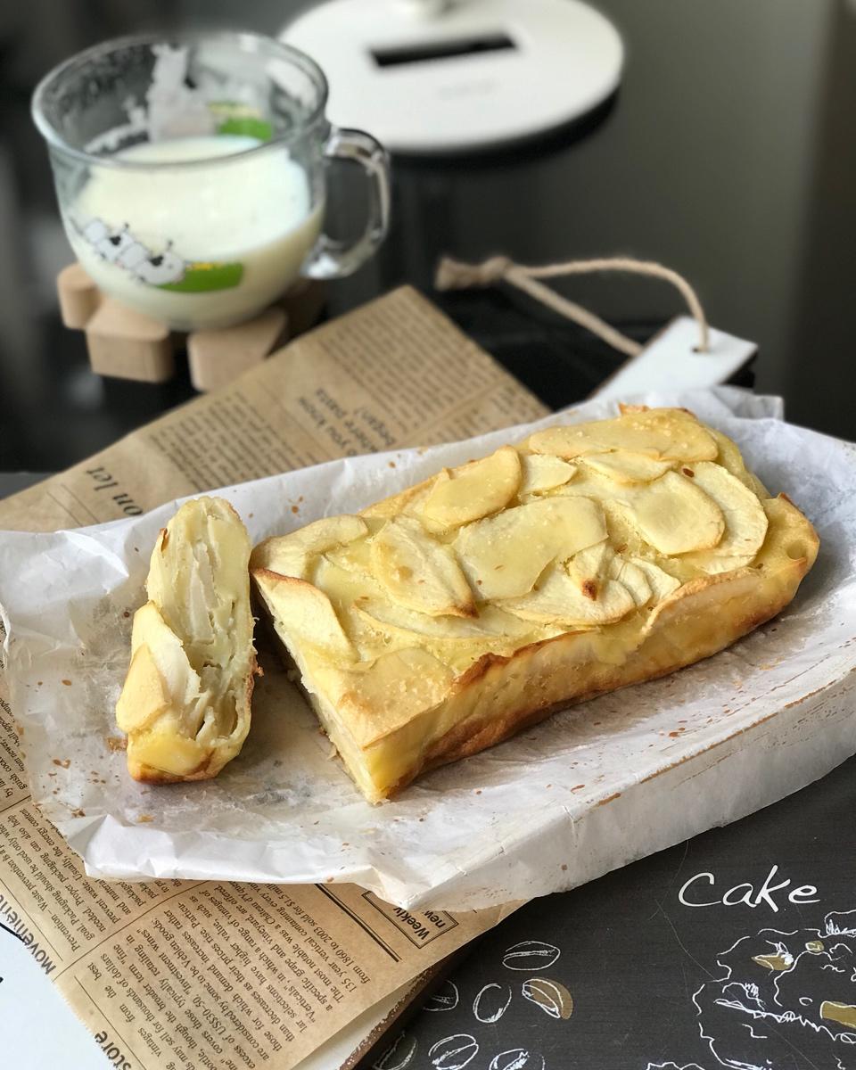 😭好吃到哭泣的苹果隐形蛋糕配焦糖奶油酱