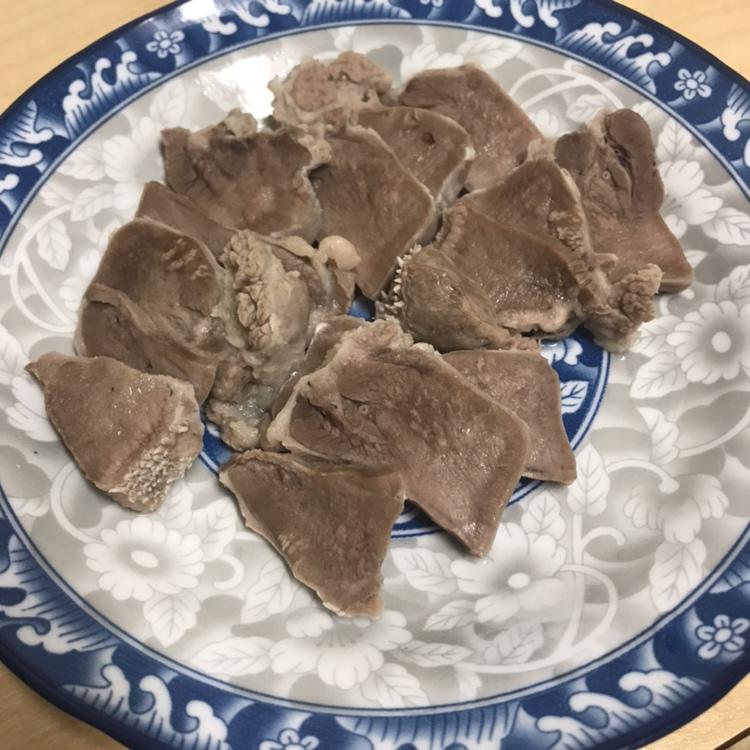 林氏私房菜----白灼猪舌头